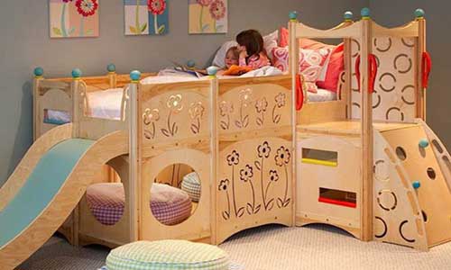 bunk bed with slide plans